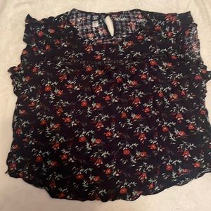 Route 66 floral shirt.